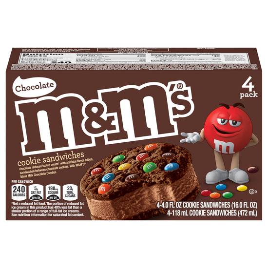 M&M's Chocolate Cookie Sandwiches (4 ct)