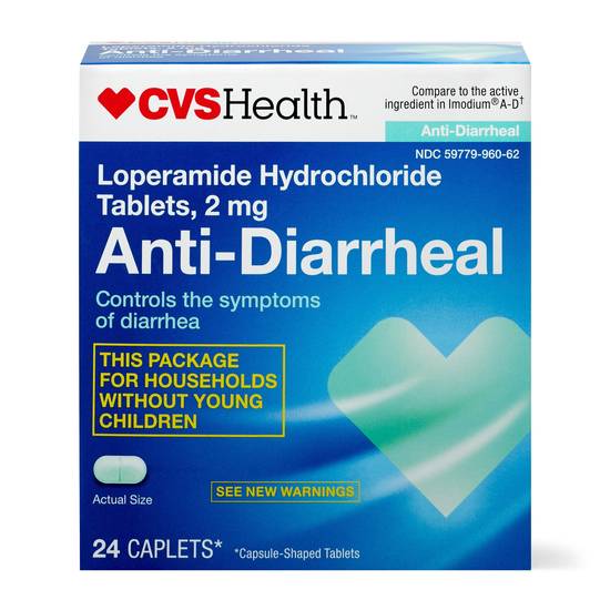 CVS Health Anti-Diarrheal Tablets, 24 CT