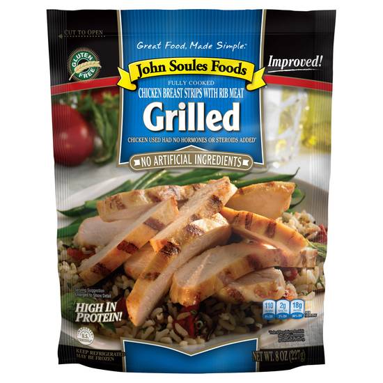 John Soules Foods Grilled Chicken Breast Strips (8 oz)