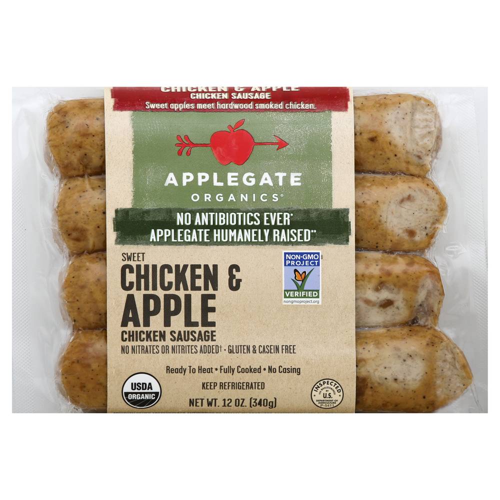 Applegate Organics Chicken & Apple Chicken Sausage (12 oz)