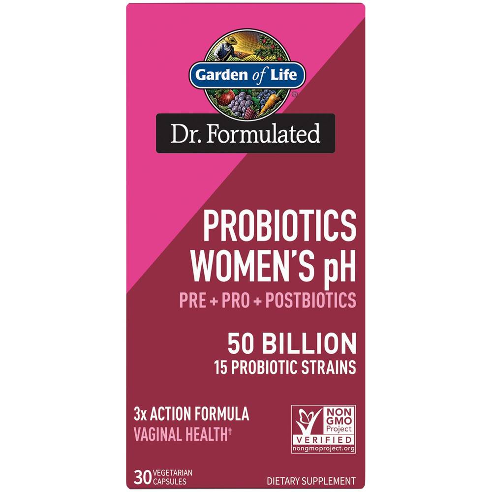 Garden Of Life Dr. Formulated Probiotics Women's Ph Vegetarian Capsules