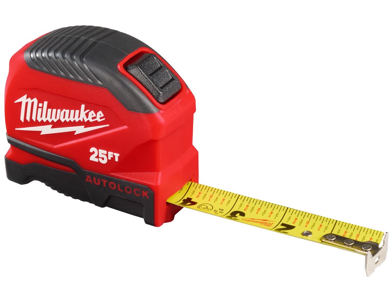 Milwaukee 25 Ft. L X 1.88 In. W Compact Auto Lock Tape Measure 1 Pk