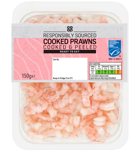 Co-op Cooked Prawns (150g)