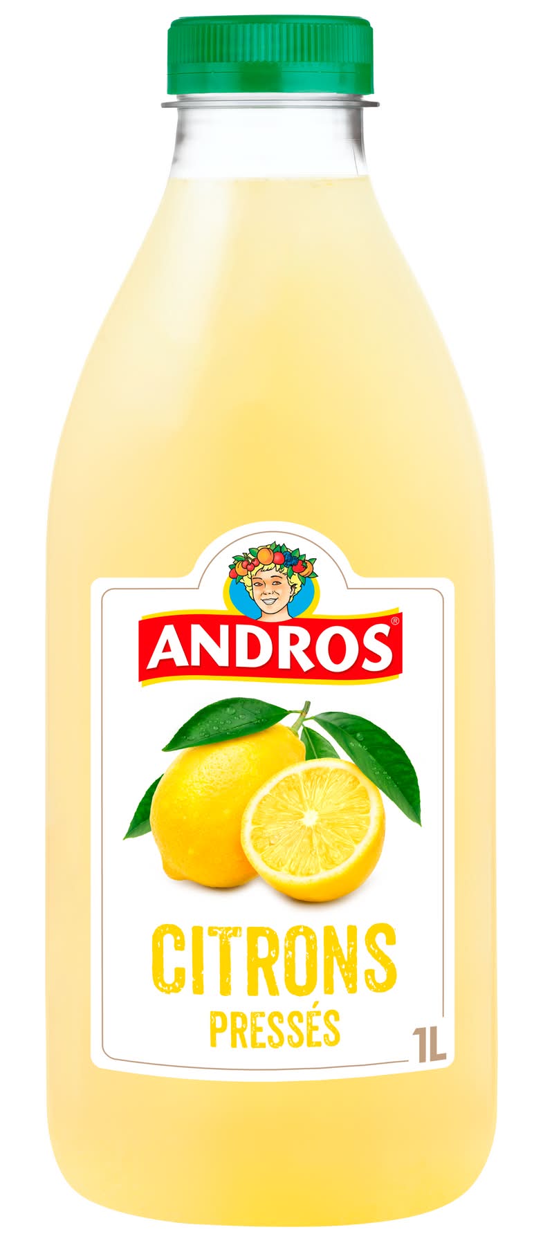 Andros - Jus de fruits pressés, citron (1L)