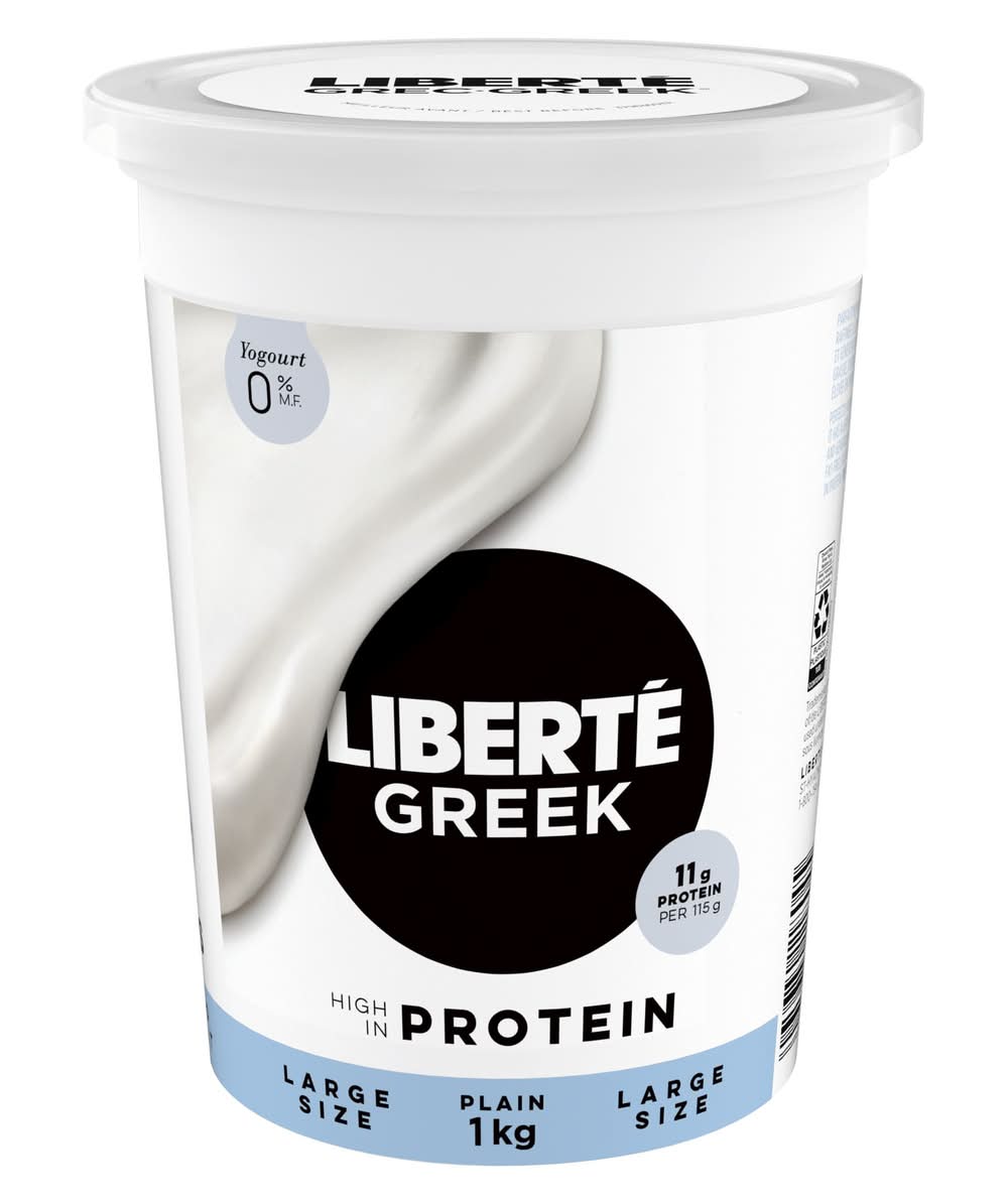 Liberté Plain 0% Milk Fat Greek Yogurt (1 kg)