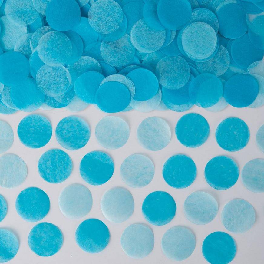 Party City Blue Gender Reveal Round Tissue Confetti