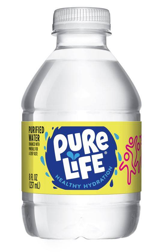 Pure Life - Purified Water - 48/8 oz plastic bottles (1X48|Case of 1)