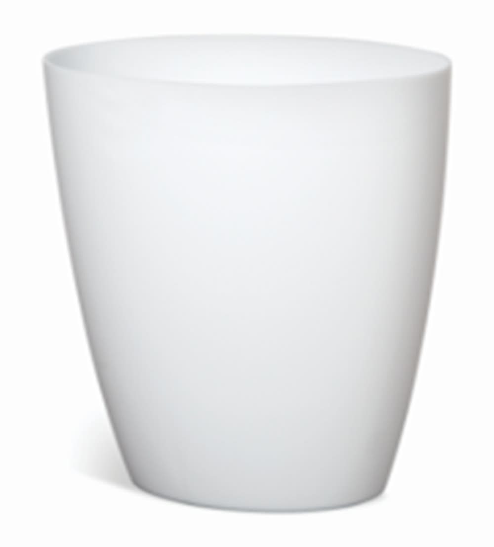 MOXIE 9 Liter White Plastic Indoor Kitchen Lidless Trash Can