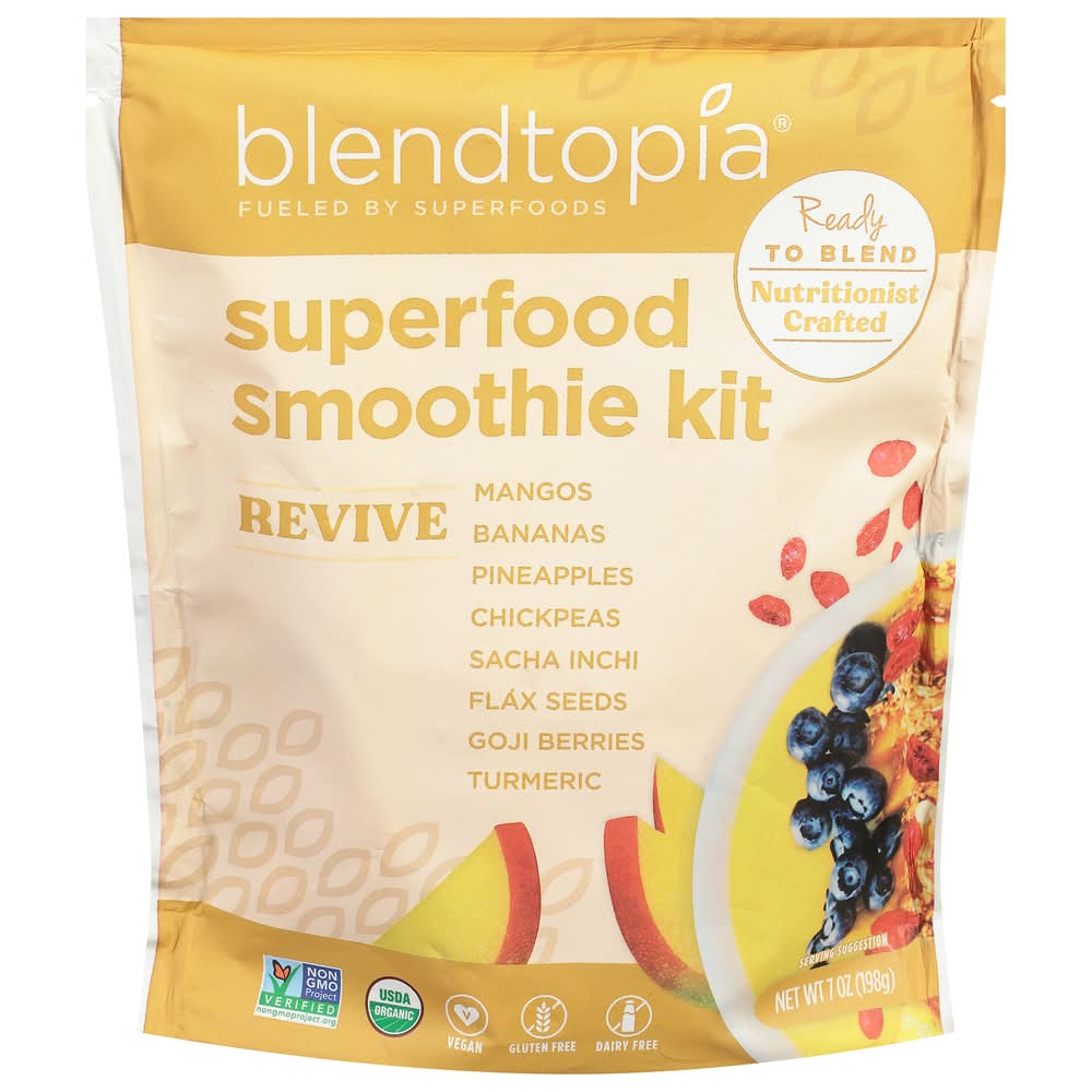 Blendtopia Organic Revive Superfood Smoothie Kit (7 oz)
