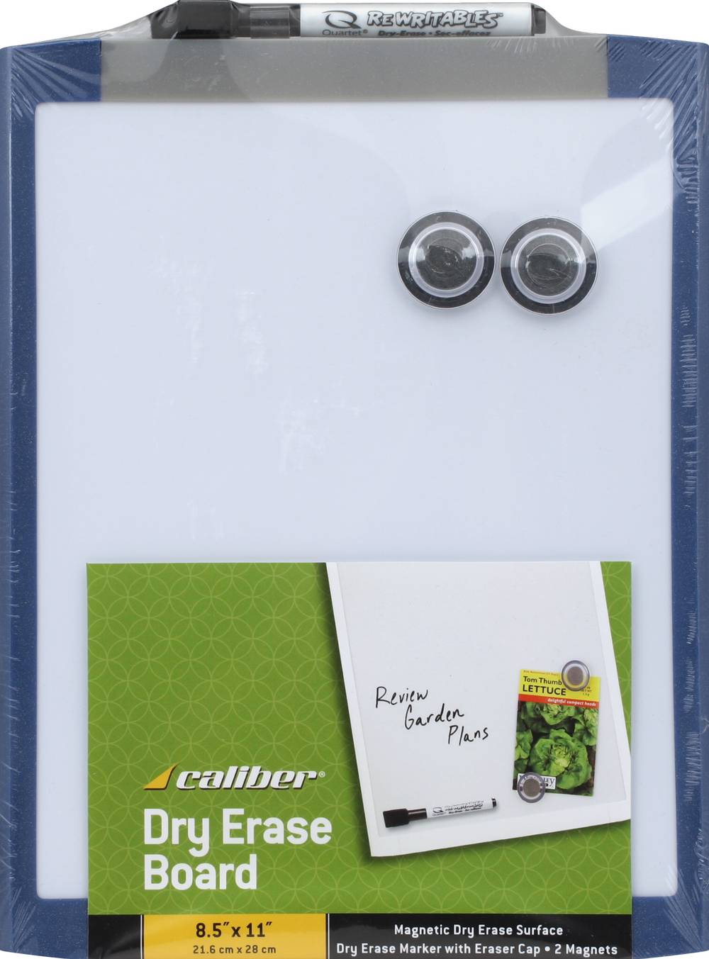 Caliber Dry Erase Board, 8.5" X 11"