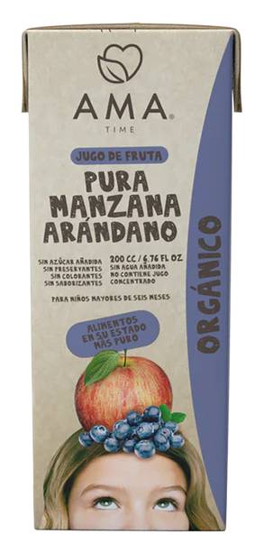 Jugo de Manzana Arándano Orgánico AMAI
