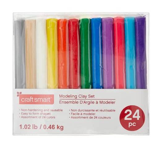 Craft Smart Ez Shape Modeling Clay, Assorted (1.02 lbs, 24 ct)