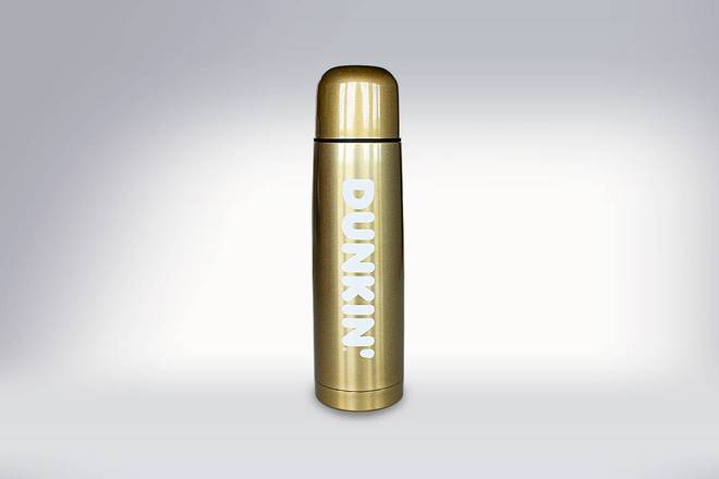 DUNKIN' Thermosflasche gold