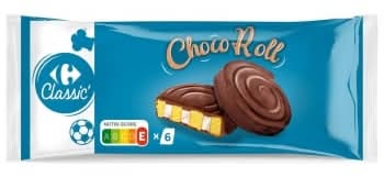 Bizcocho Choco Roll Carrefour Classic 270 g.