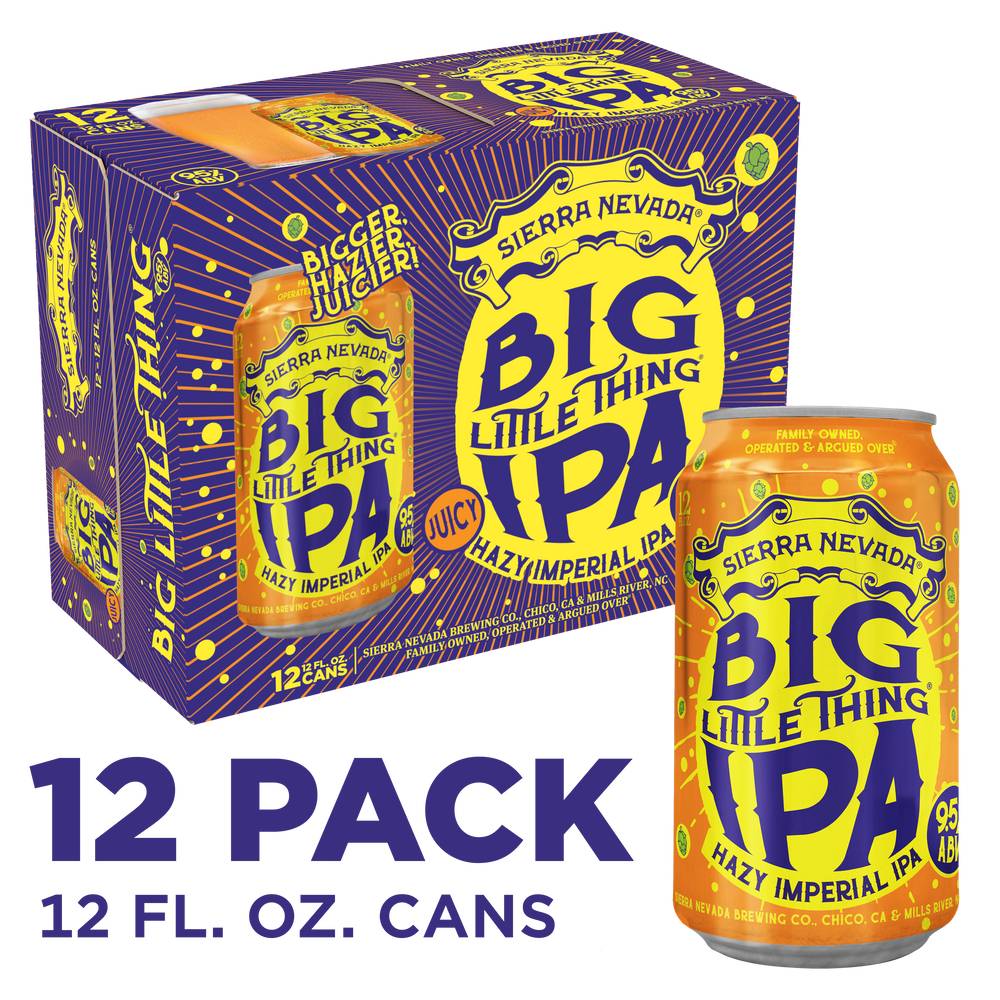 Sierra Nevada Brewing Co Big Little Thing Domestic Imperial Ipa Beer (12 x 12 fl oz)