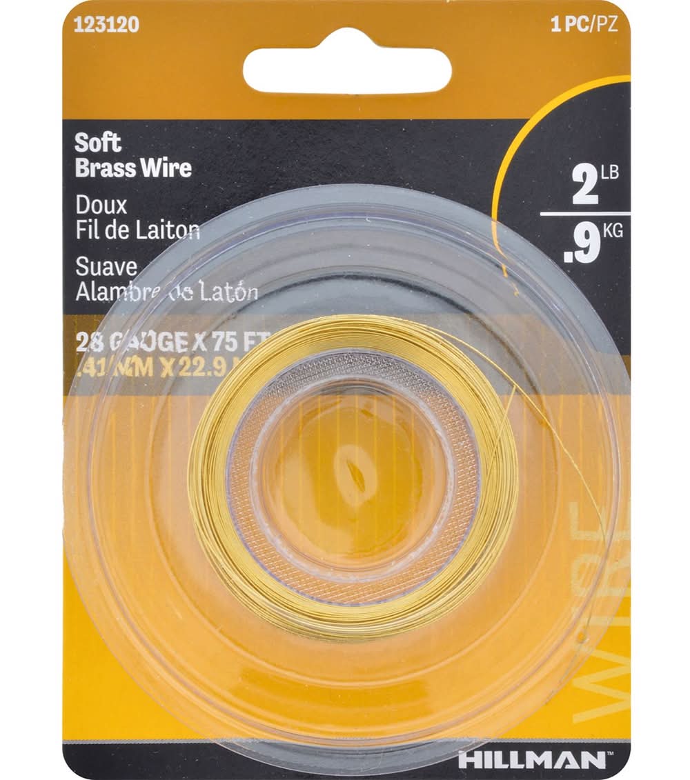 Hillman 75 Ft. L Brass 28 Ga. Hobby Wire