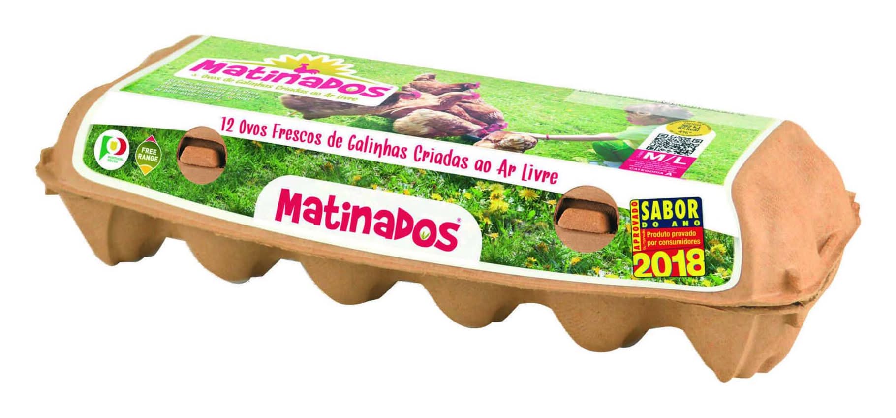 Ovos de Ar Livre Classe M/L Matinados (emb. 12 un)