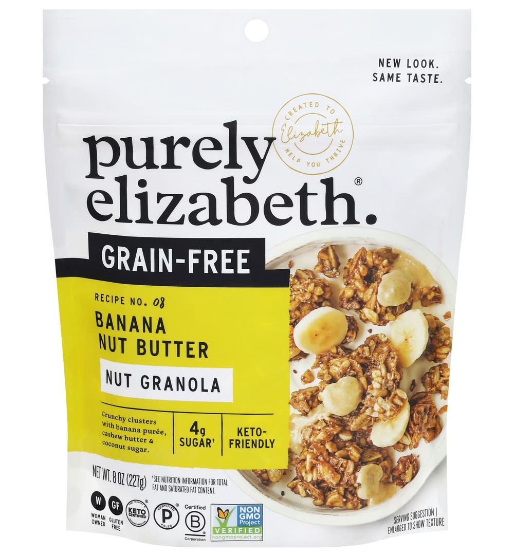 Purely Elizabeth Grain-Free Keto Granola, Banana-Nutbutter (8 oz)