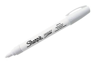Sharpie Paint Oil-Based Marker, Medium Tip, White Ink (1875046)