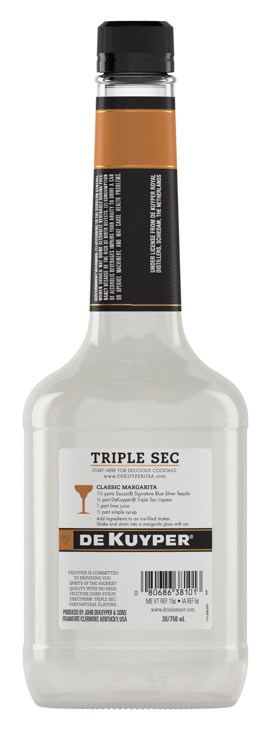 DeKuyper Triple Sec Liqueur - Delivery in Under an Hour | Citrus