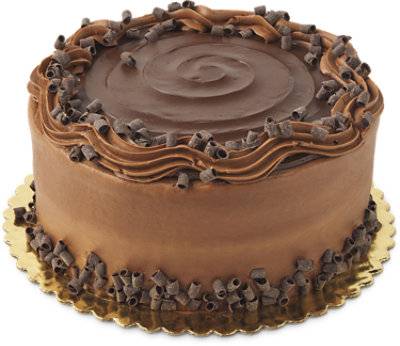 Chocolate Cake Fudge Iced 7 In 2 Layer - Ea