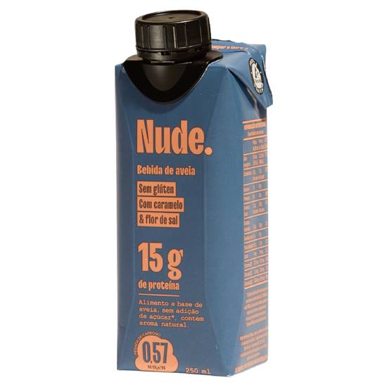 Nude. bebida  à base de aveia com caramelo e flor de sal (250 ml)