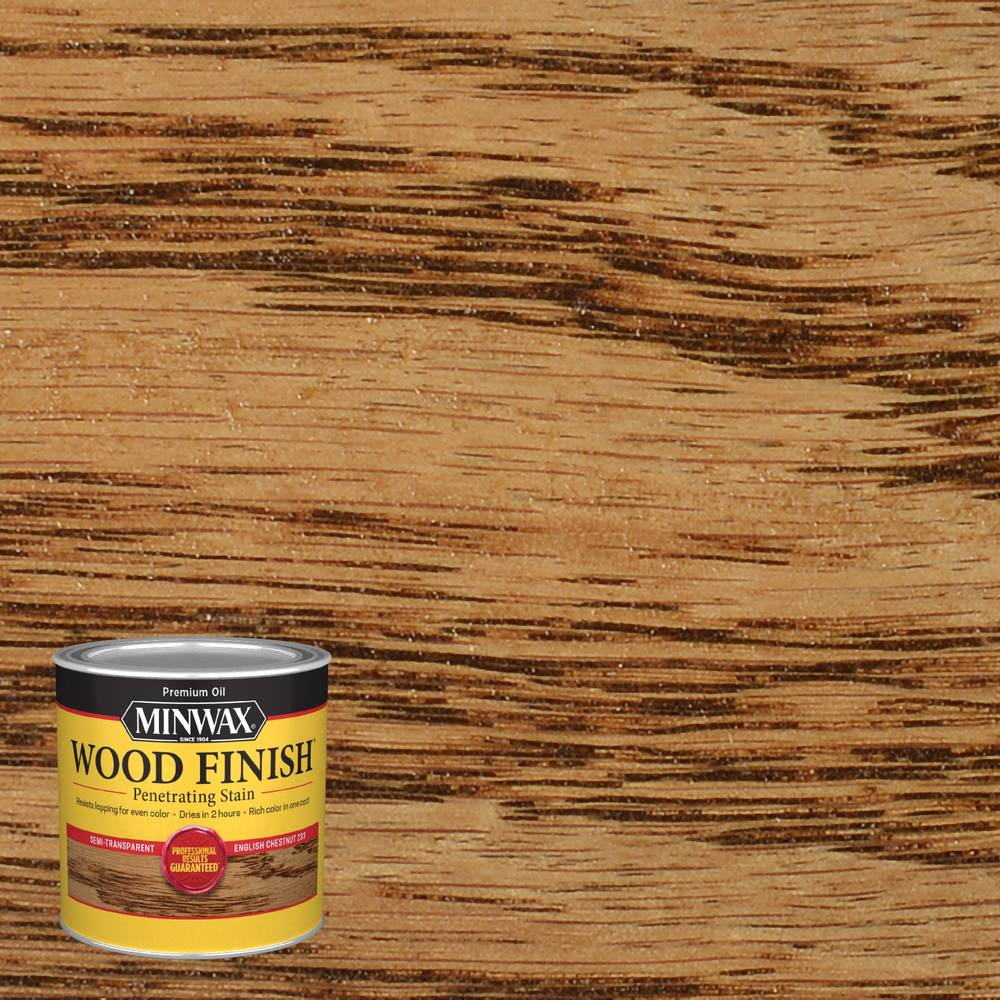 Minwax Wood Finish Oil-based English Chestnut Semi-transparent Interior Stain (Half-pint) | 223304444