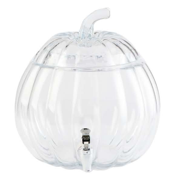 Glass Pumpkin Dispenser, 2.2 Gallon