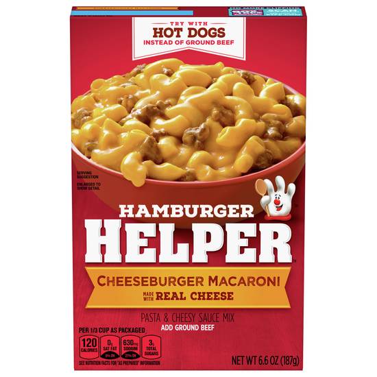 Hamburger Helper Cheeseburger Macaroni Pasta & Cheesy Sauce Mix