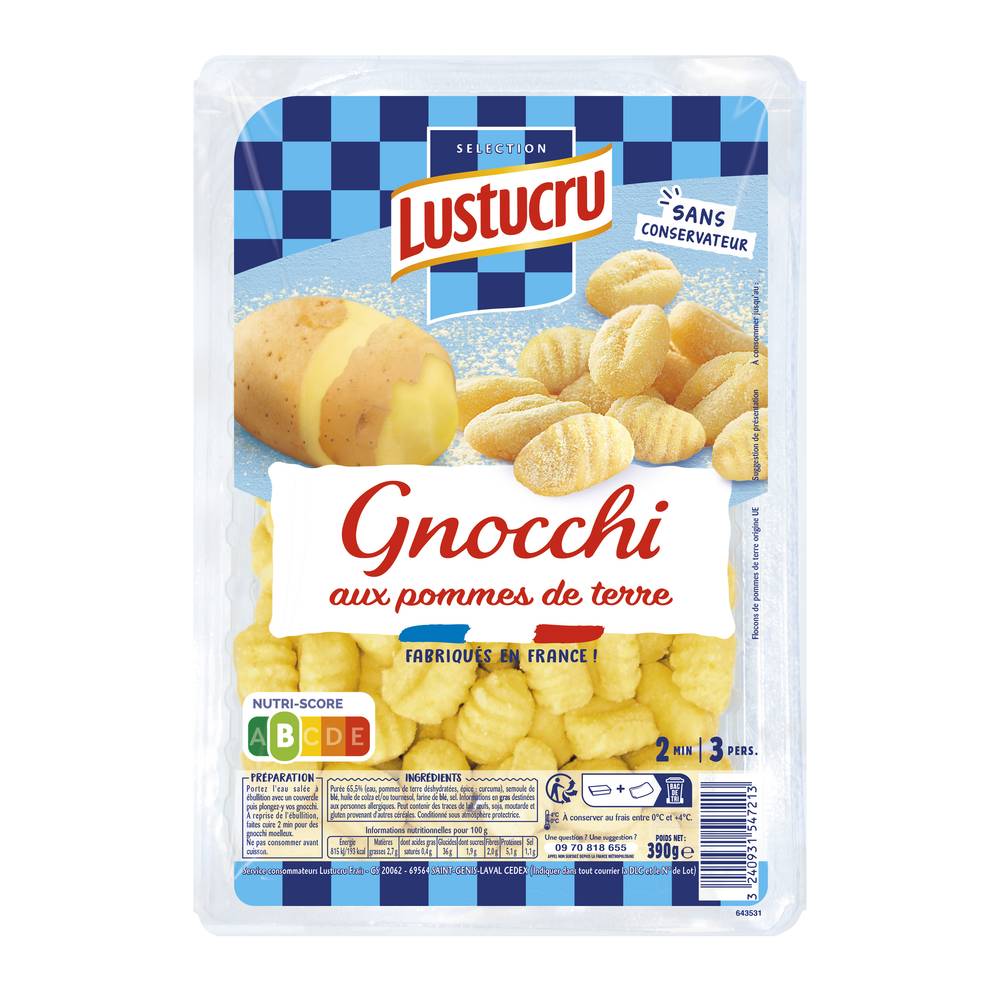 Lustucru Sélection - Pâtes fraîches gnocchi aux pommes de terre