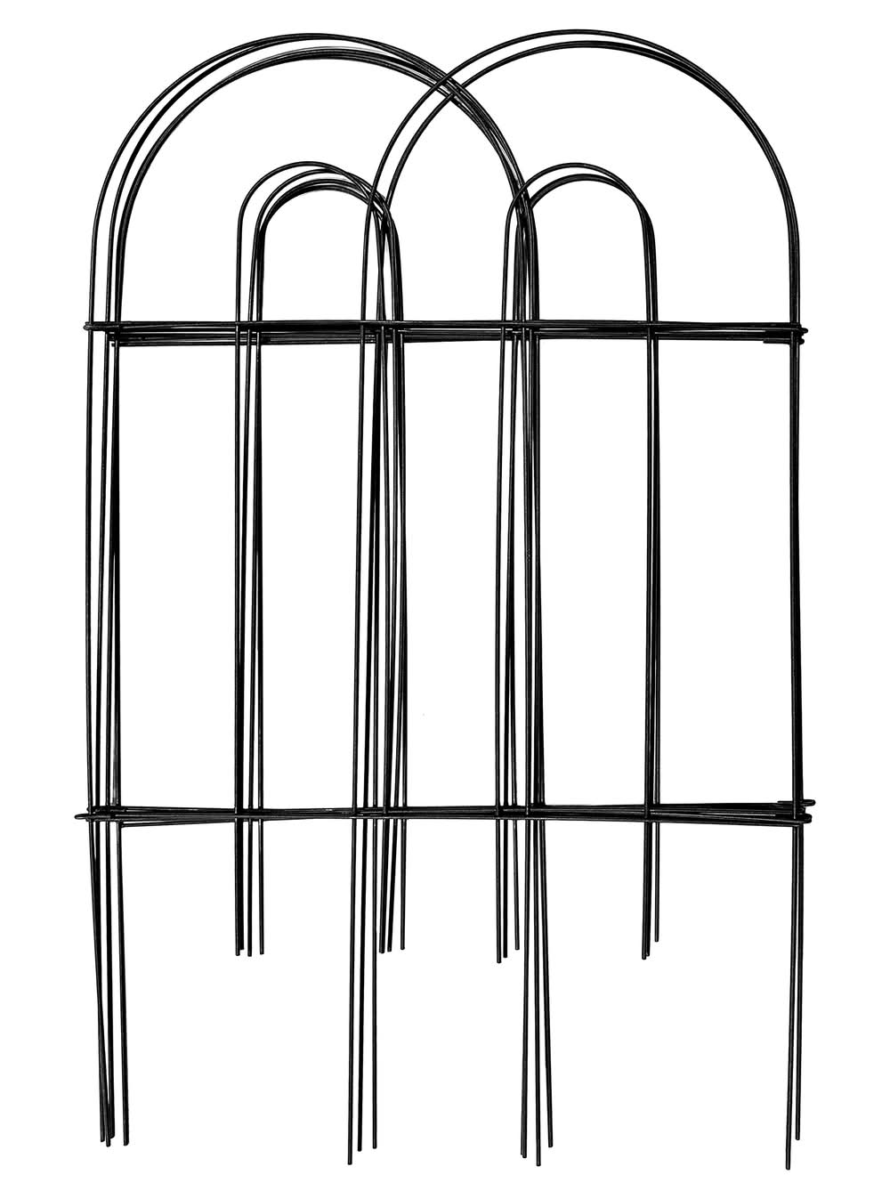 GARDEN CRAFT 0.2-in x 17.72-in x 28-in Black Metal Steel Border fencing