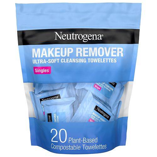 Neutrogena Makeup Cleansing Face Wipes, Individually Wrapped - 20.0 ea