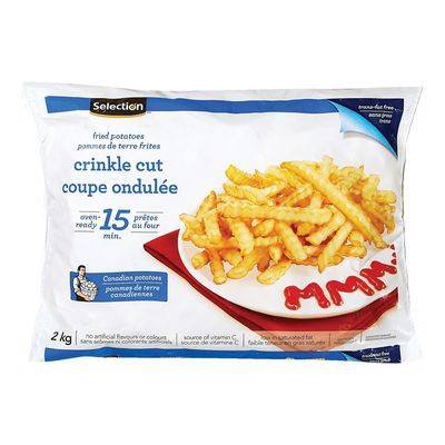 Selection Frozen Crinkle Cut French Fried Potatoes (2 kg)