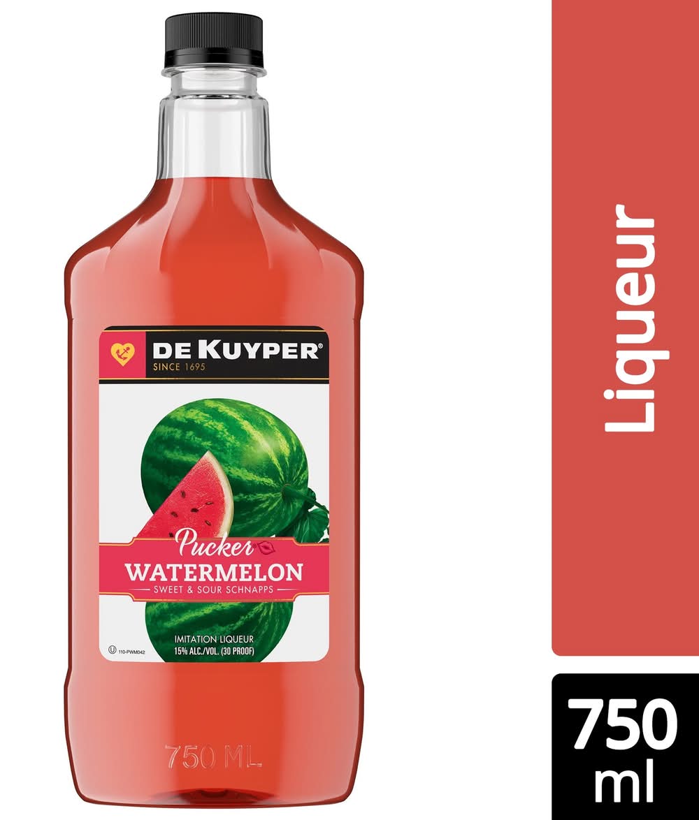 DeKuyper Watermelon Pucker Schnapps Liqueur (750 ml)