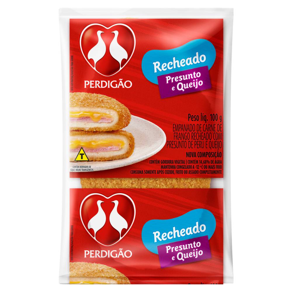 Perdigão steak de frango recheado com presunto e queijo (100 g)