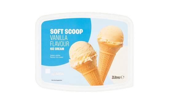 ASDA Vanilla Soft Scoop Ice Cream 2l