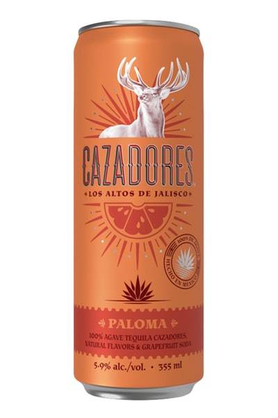 Cazadores Paloma 100% Blue Agave Tequila (4 ct, 355 ml)