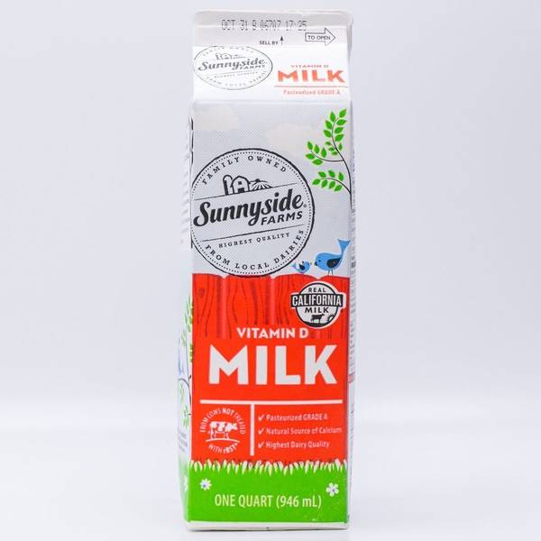 Sunnyside Farms Vitamin D Whole Milk (1 qt)