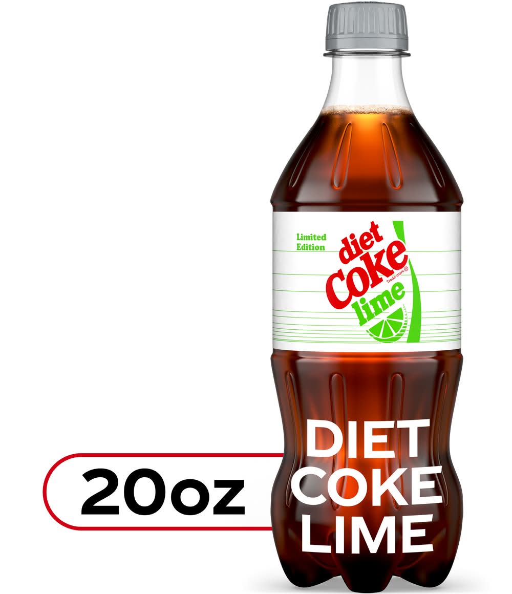 Diet Coke Flavored Soda, Lime (20 fl oz)