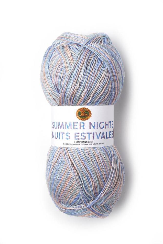 Lion Brand Summer Nights Yarn Blue Lagoon 512-307 (200 g)