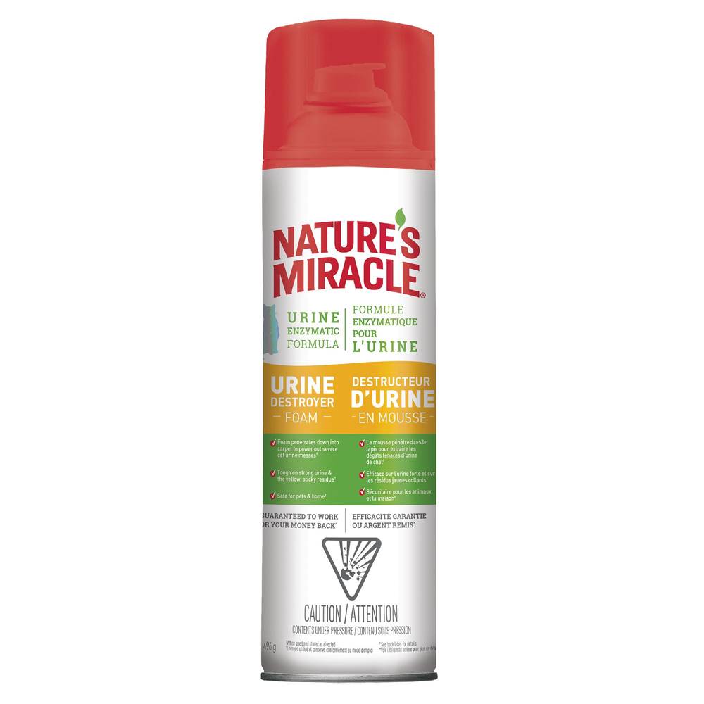 Nature's Miracle® Just for Cats Urine Destroyer Foam (Size: 17.5 Fl Oz)