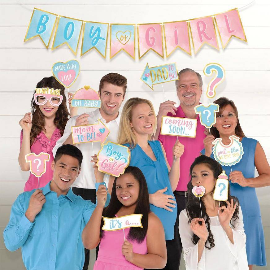 The Big Reveal Photo Props Banner, 21pc