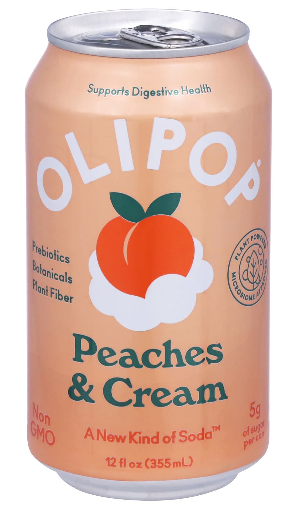 Olipop Barbie Sparkling Tonic, Peaches & Cream (12 fl oz)