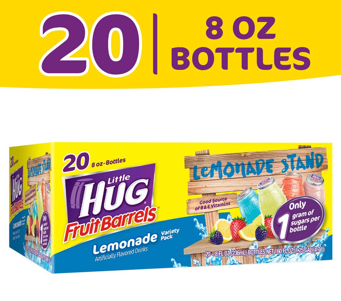 Little Hug Fruit Barrels Lemonade Variety pack (20 x 8 fl oz)