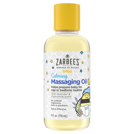 Zarbee's Lavender & Chamomile Scent Baby Calming Massage Oil