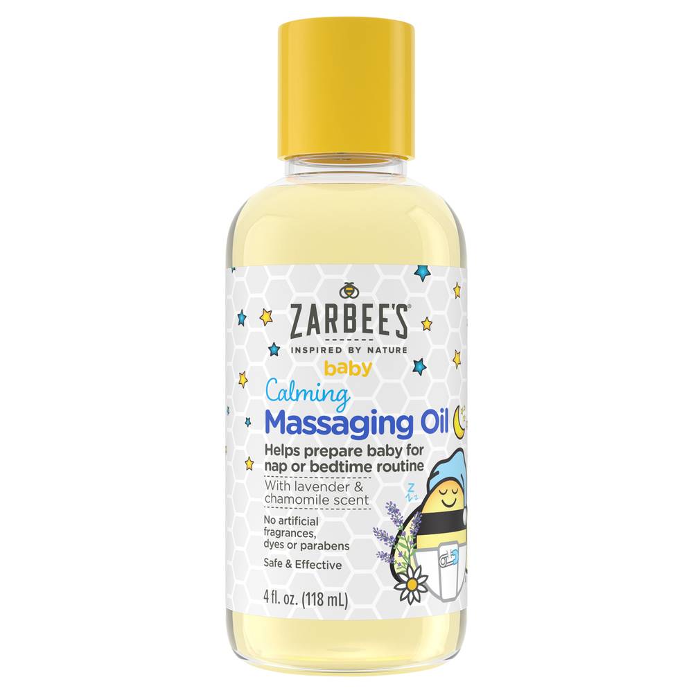 Zarbee's Lavender & Chamomile Scent Baby Calming Massage Oil (4 fl oz)