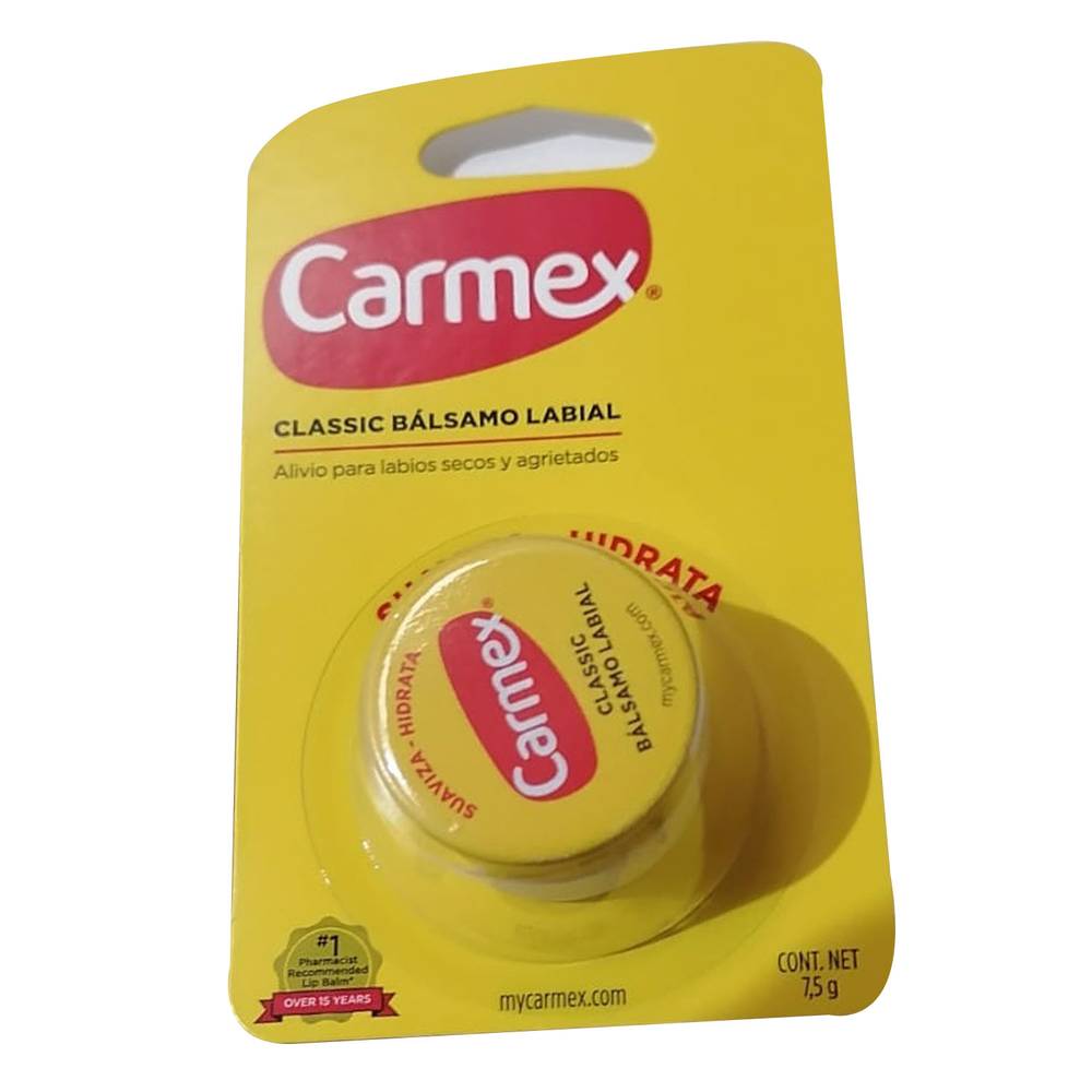Carmex bálsamo labial pote classic sin aroma (pote 7,5 gr)