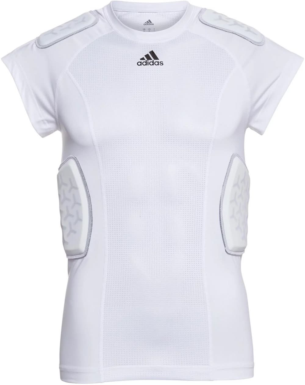 adidas Force Integrated Padded Football Shirt - Adult (White, M)