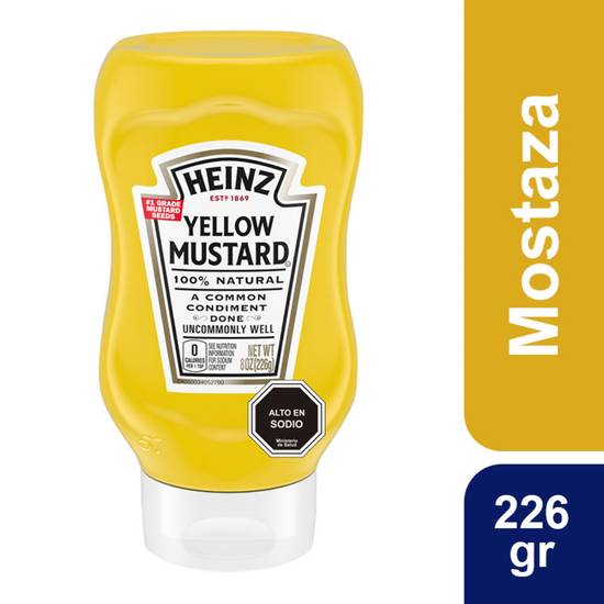 Heinz mostaza yellow mustard regular squeeze