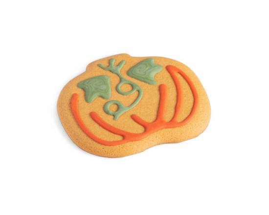 Iced Pumpkin Gingerbread Biscuit